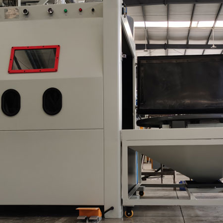 阿拉善无尘喷砂机半自动模具喷砂机