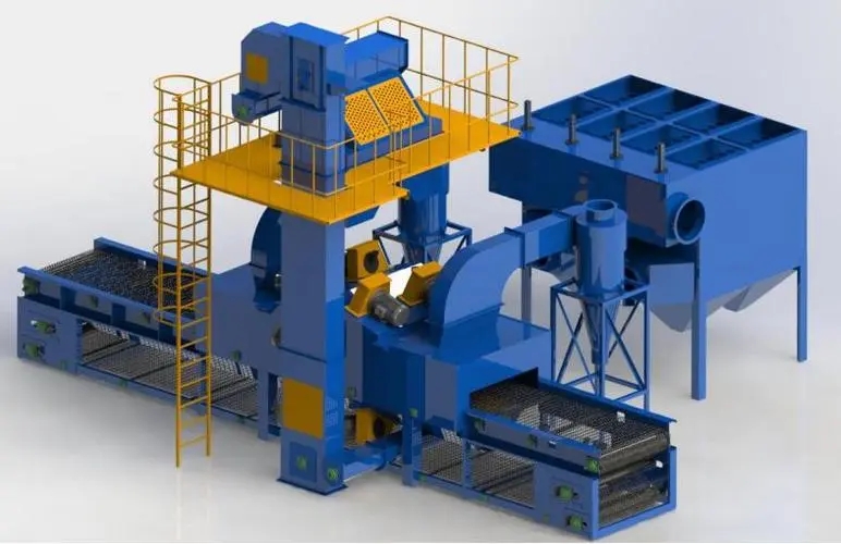 东莞环保型抛丸机自动轨道通过式抛丸机