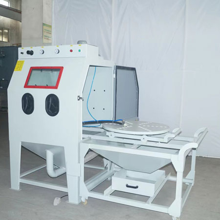 九江环保半自动模具喷砂机